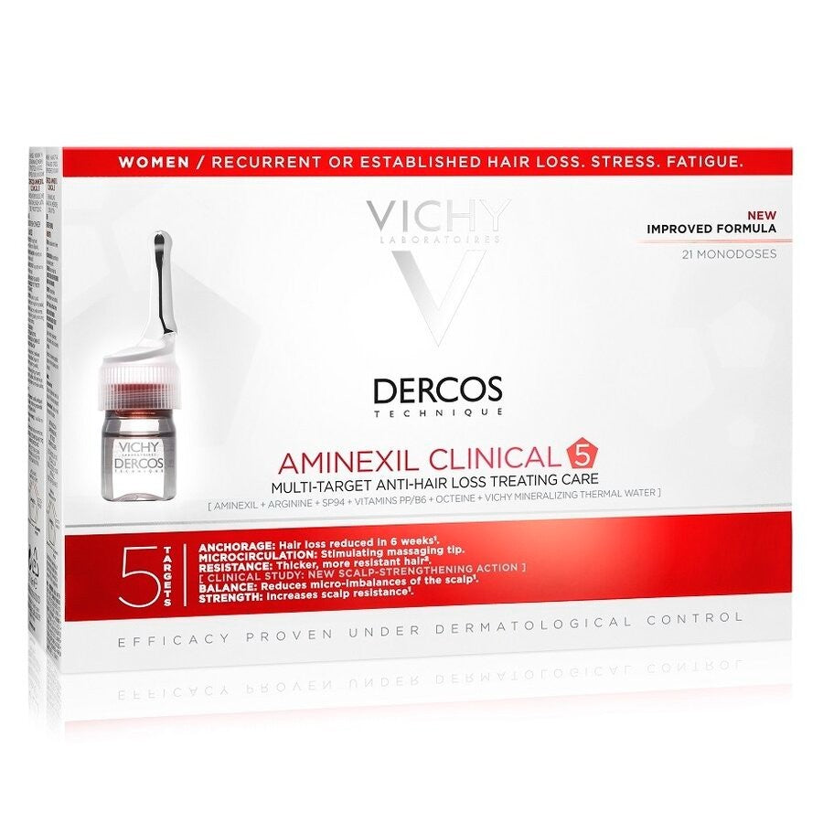 Vichy DERCOS Aminexil Clinical 5 Women – 21 x 6 ML