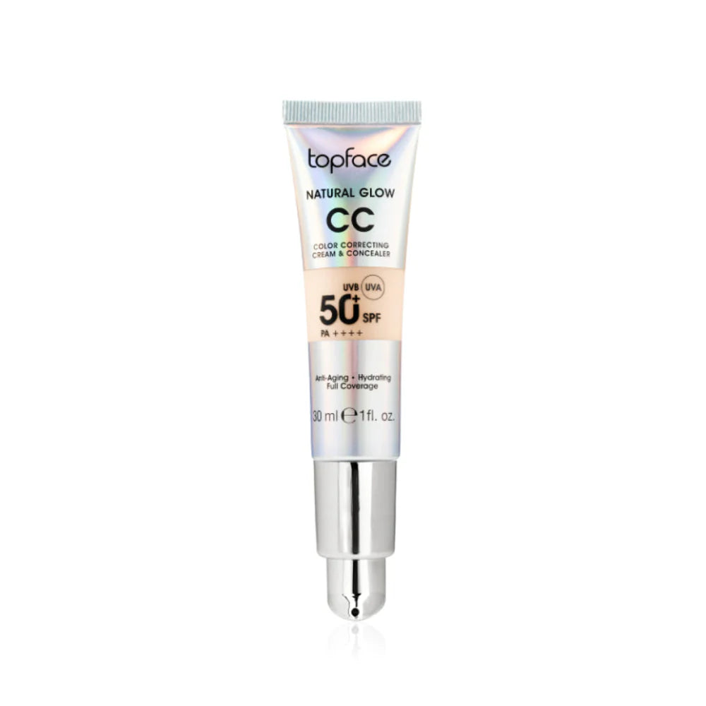 Topface Natural Glow CC Color Correcting Cream & Concealer SPF 50+