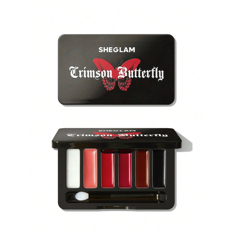 SHEGLAM Crimson Butterfly Phantom's Kiss Lip Gloss Palette