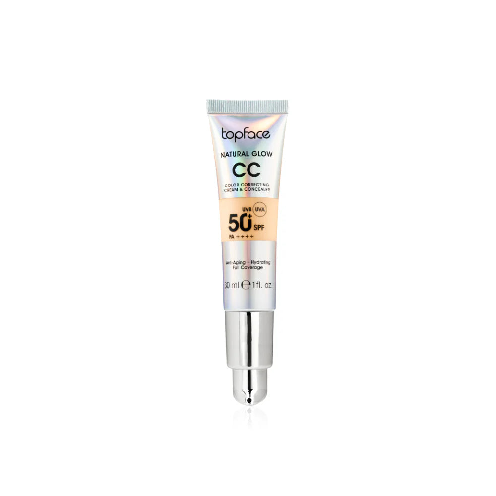 Topface Natural Glow CC Color Correcting Cream & Concealer SPF 50+