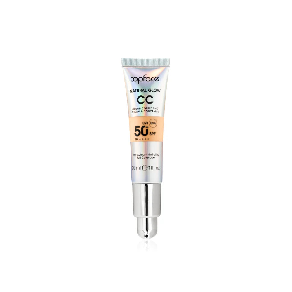 Topface Natural Glow CC Color Correcting Cream & Concealer SPF 50+