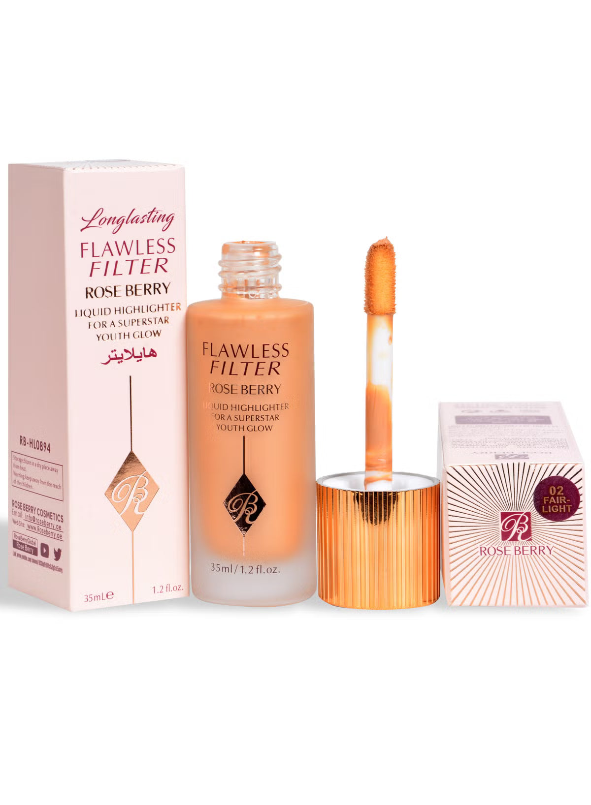 Rose Berry Flawless Filter Liquid Highlighter – 35 ml