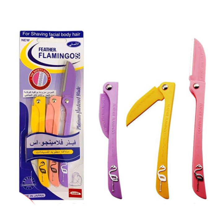 Flamingo Original Japanese Facial & Body Razors – 3 Pieces