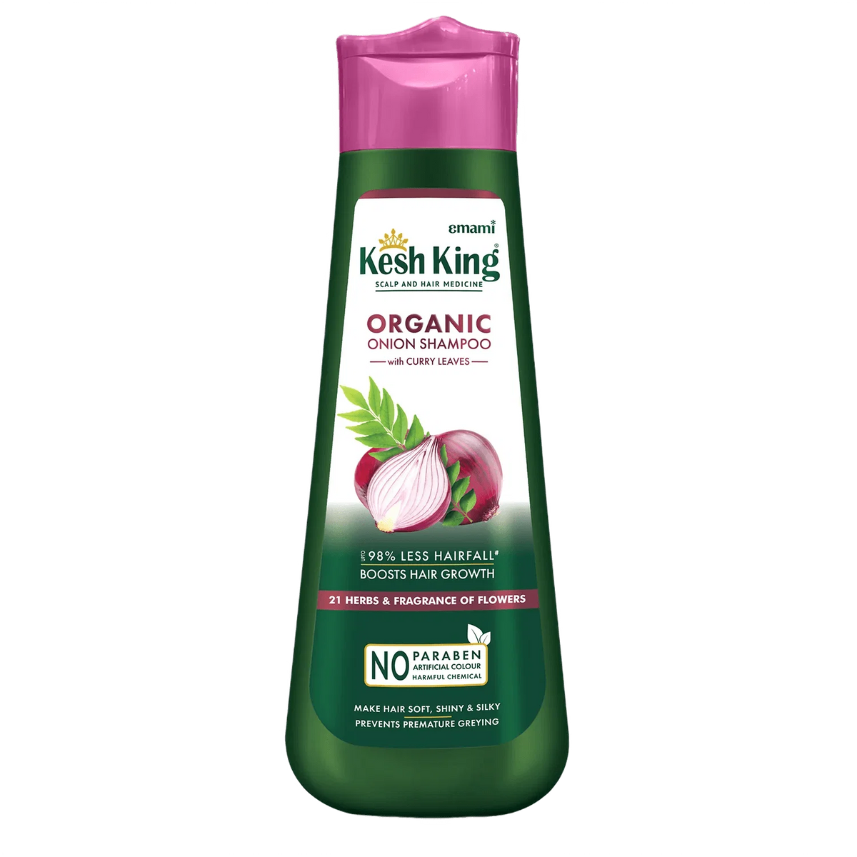 Kesh King Organic Onion Shampoo with Curry Leaves – 200 ml